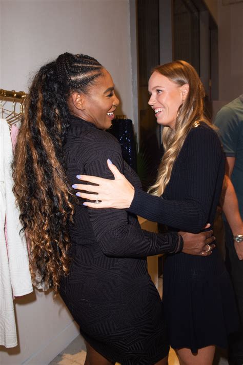 SERENA WILLIAMS and CAROLINE WOZNIACKI at Serena Williams Pop Up at Art Basel in Miami 12/05 ...