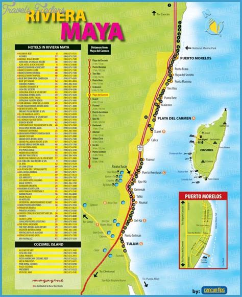 Riviera Maya Map - TravelsFinders.Com