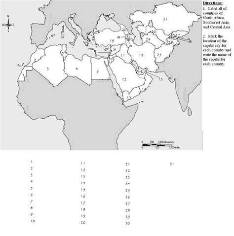 Africa Map Quiz Printable | Printable Maps