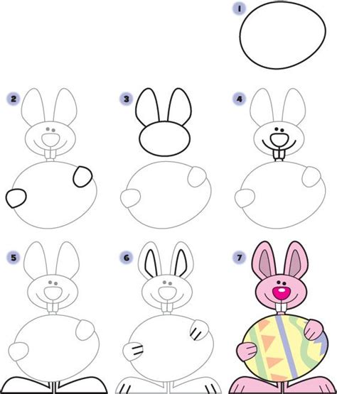 How to Draw an Easter Bunny | Easter drawings, Easter art, Bunny drawing