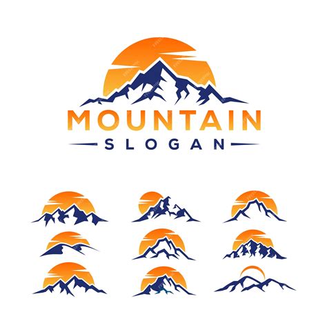 Premium Vector | Mountain logo designs