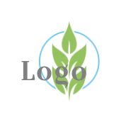 plant with leaves in line circle | Logo Template by LogoDesign.net