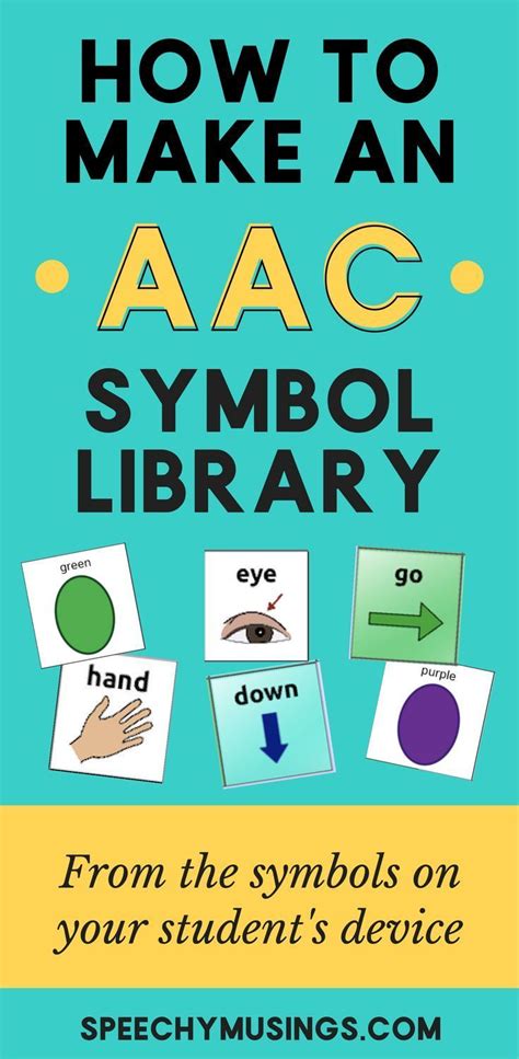 AAC Symbol Libraries | Speechy Musings | Speech therapy activities, Aac activities, Speech ...