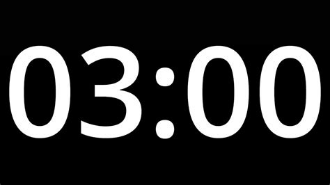 3 MINUTE TIMER with alarm - 180 second COUNTDOWN Clock Alarm - YouTube