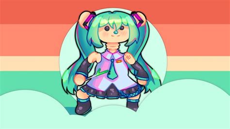 Miku Bear Character Skin in Roblox