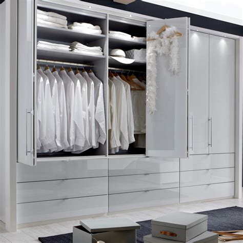 Loft White Gloss Wardrobe - Martins Furniture