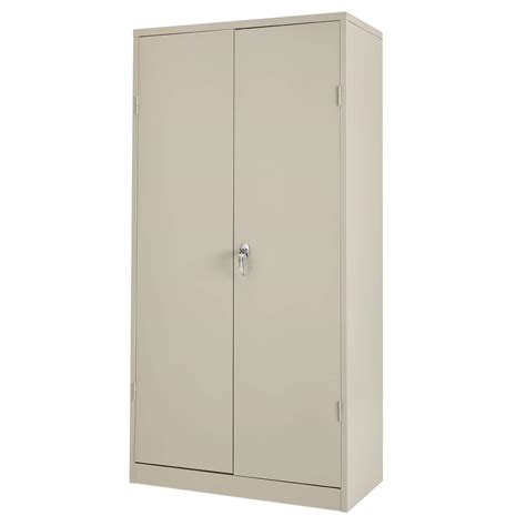 Tall Metal Storage Cabinet Locking Steel Storage Cabinet with 4 ...