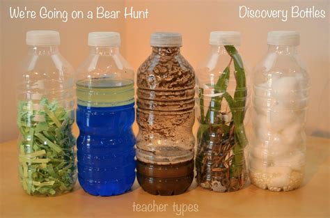 We're Going on a Bear Hunt | Bringing the Story to Life | Discovery bottles, Sensory bottles ...