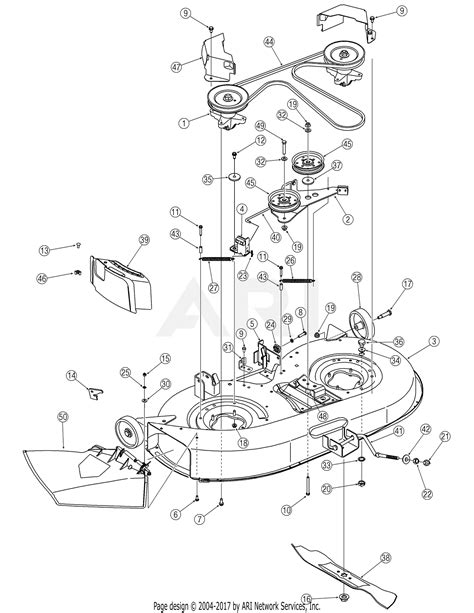 Mtd Mower Deck Diagram 42 Inch