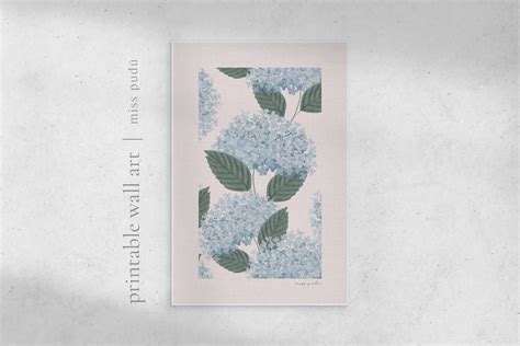 Printable Hortensia Wall Art digital Download Hydrangea - Etsy