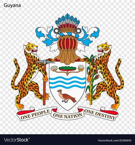 Emblem of guyana Royalty Free Vector Image - VectorStock