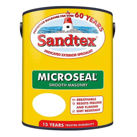 SANDTEX MASONRY PAINT SMOOTH MICROSEAL - PEBBLE BEACH