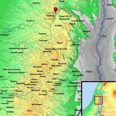 Bible Map: Shechem