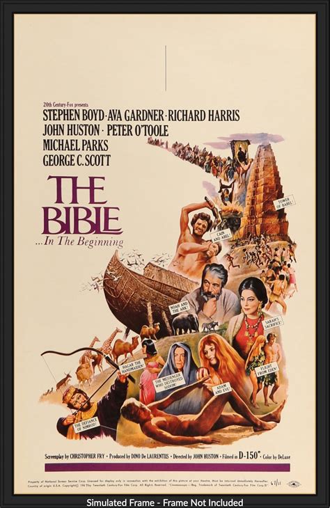 The Bible: In The Beginning (1966) Original Window Card Movie Poster ...