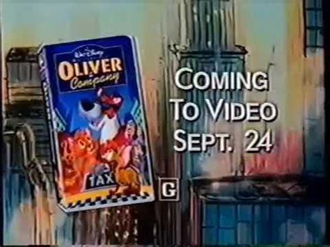 Oliver & Company vhs commercial 1996 - YouTube