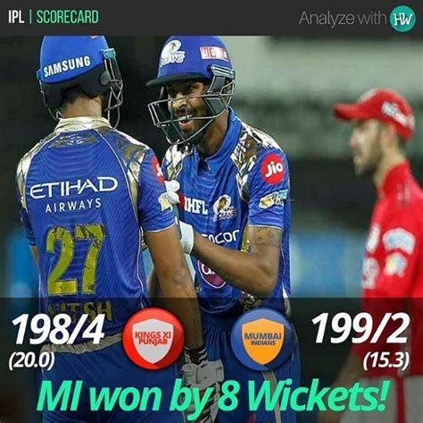 The Mumbai Indians batsmen completely dominated the bowlers to chase ...