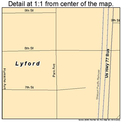 Lyford Texas Street Map 4845228