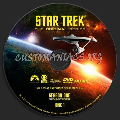 Star Trek - The Original Series Season One Remastered dvd label - DVD Covers & Labels by ...