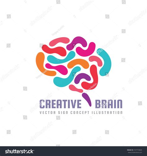 Human Creative Brain Vector Logo Template Stock Vector (Royalty Free) 747774820 | Shutterstock