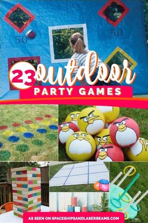 23 Outdoor Party Games - Spaceships and Laser Beams