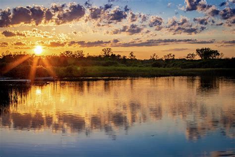 Ottawa Lake at Sunset II Photograph by Mike Brickl - Fine Art America