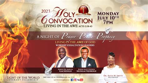 2023 Holy Convocation – A Night of Prayer, Praise, Prophecy – Light Of ...