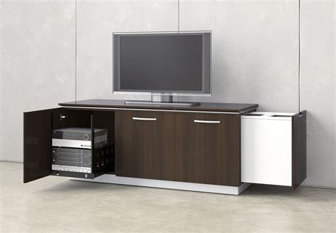 Contemporary multimedia cabinet - PERFORMANCE CREDENZA - Nucraft ...