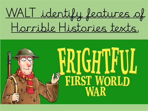 Horrible Histories Frightful First World War non-chronological report ...