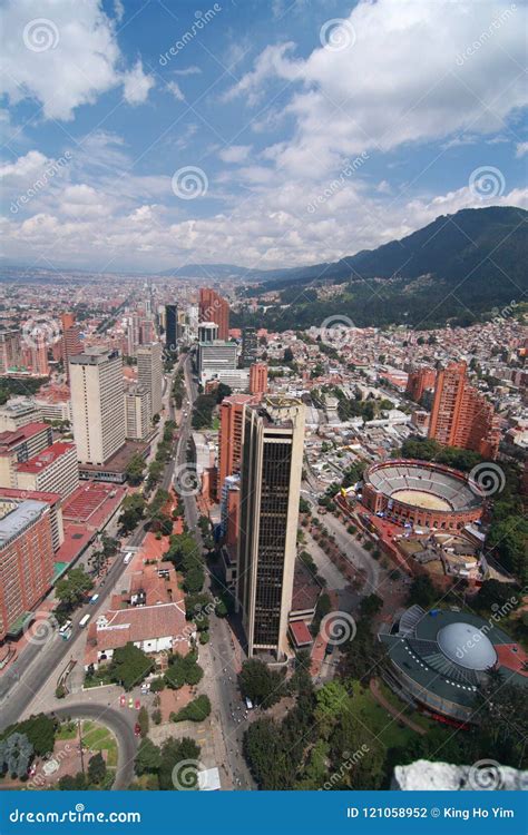 Bogota Skyline stock photo. Image of aerial, latin, road - 121058952