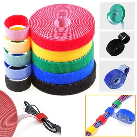 5M Wire Organizer Velcro Cable Ties, Velcro Straps Tape, Adhesive ...