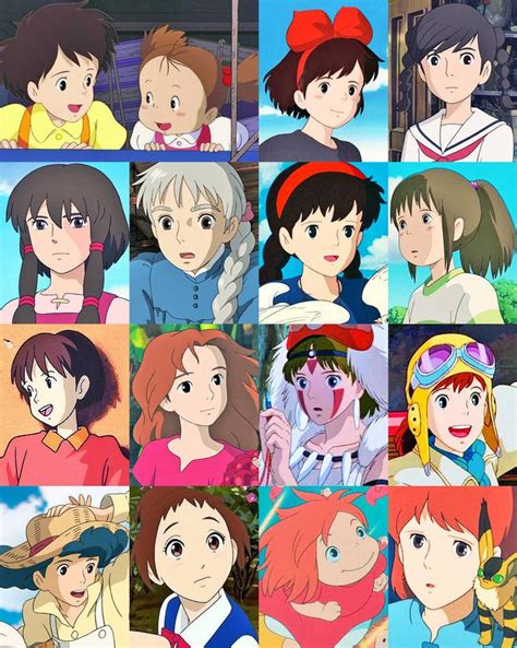 The Girls of Ghibli by SilverBuller | Studio ghibli characters, Studio ...