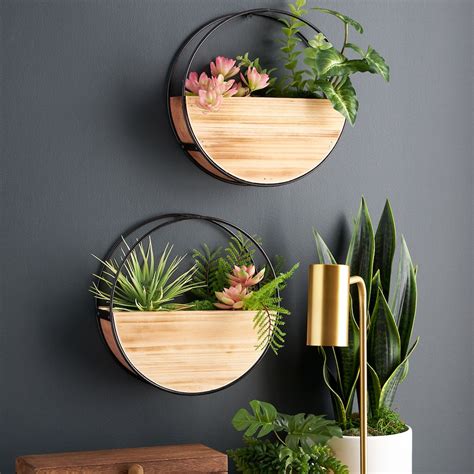 Art Deco Plant Wall Hanging