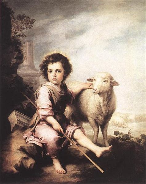 Christ the Good Shepherd, c.1660 - Bartolome Esteban Murillo - WikiArt.org