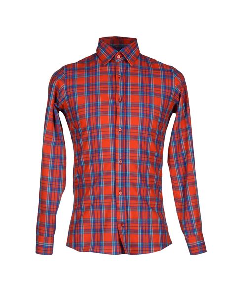 Mnml couture Shirt in Red for Men | Lyst