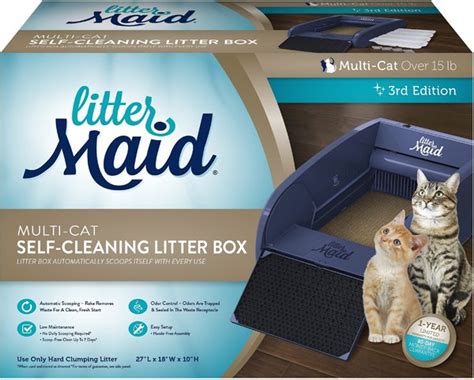 Discontinued - LITTERMAID Automatic Multi-Cat Self-Cleaning Cat Litter ...