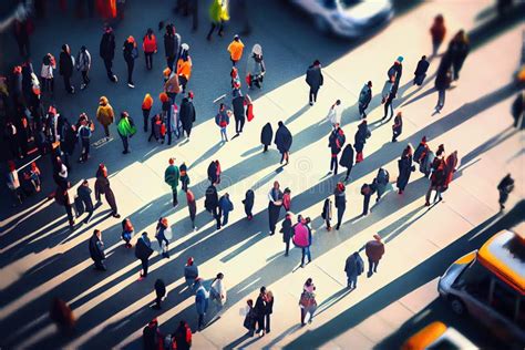 Crowd of People Walking Street Stock Photo - Image of culture, backlit: 269272722