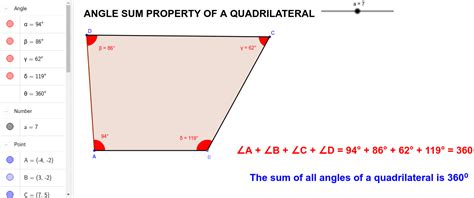 Angle Sum In Quadrilateral