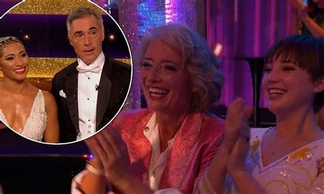 Emma Thompson supports Greg Wise on Strictly with daughter Gaia Wise ...