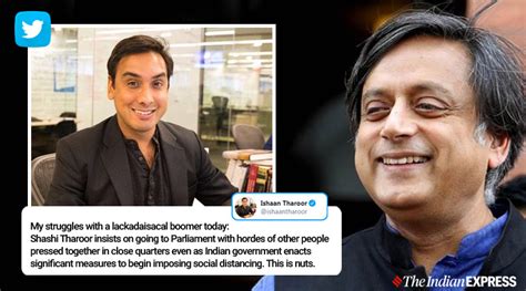 Ishan Tharoor asks why father Shashi has to go to Parliament despite pandemic | Trending News ...