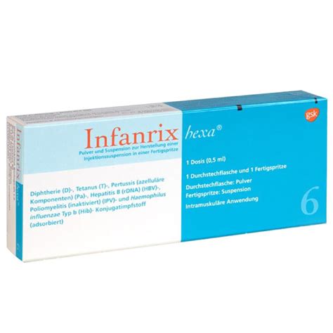 Infanrix Hexa – Vacuna contra la Difteria, Tetano, Pertusis (DPTa ...