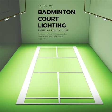 Badminton Court Lighting - How to apply lights? Which light to use? – www.hindlighting.com