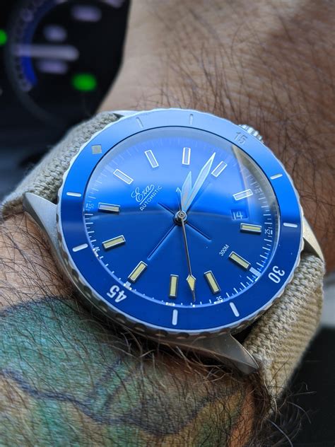 Blue dial watch on brown strap. Show them! | WatchUSeek Watch Forums