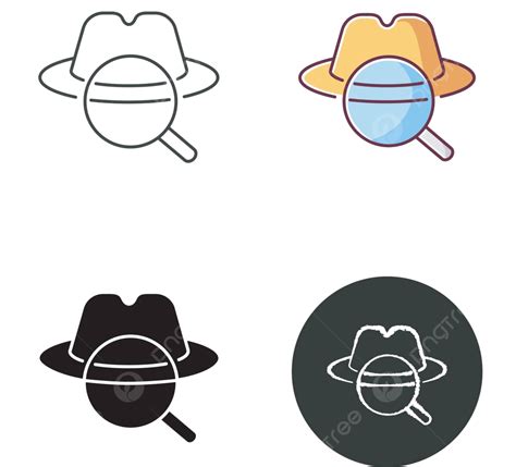 Classic Film Detective Icon In Black And Color Styles Vector, Icon, Symbol, Business PNG and ...