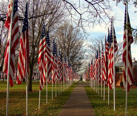 Veterans Day Aisle of Flags Geneseo Illinois | GoddessOfRocks | Flickr