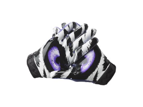 Nike College Rivalry Vapor Jet Men's Football Gloves (L) LSU Eye of the ...