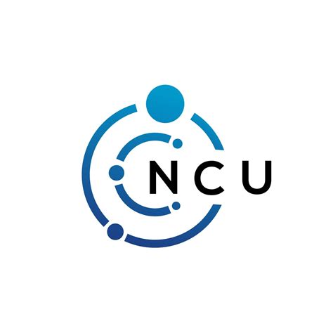 NCU letter technology logo design on white background. NCU creative initials letter IT logo ...