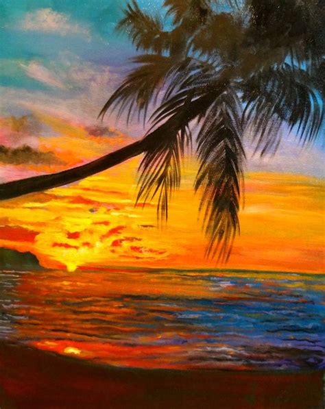 Sunset Painting With Palm Trees | ubicaciondepersonas.cdmx.gob.mx