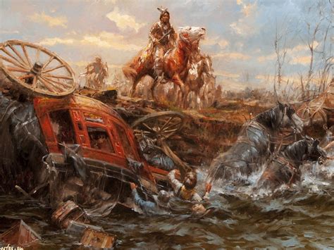 Stagecoach Raid | Western Art