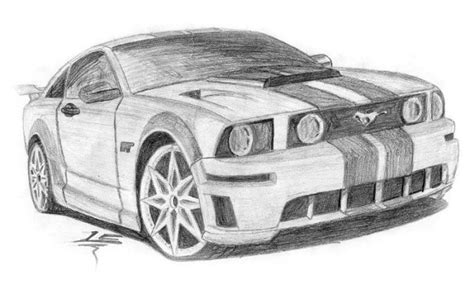 Ford Mustang GT sketch HD wallpaper | Wallpaper Flare