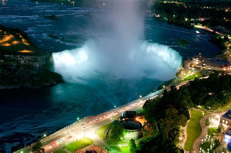 Horseshoe Falls At Night - Niagara Photograph - Horseshoe Falls At Night - Niagara Fine Art Print